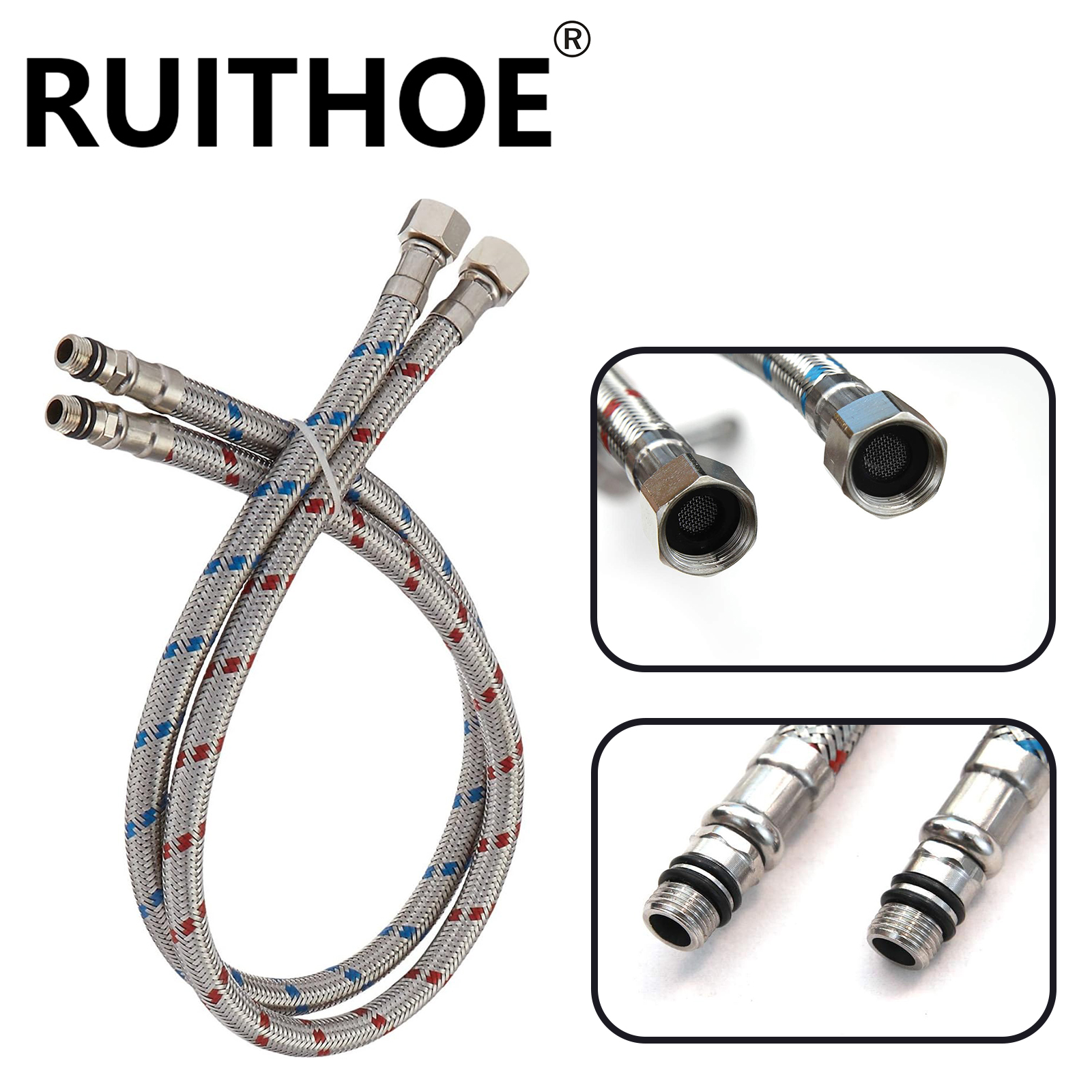 2 Piece 24-Inch Long Faucet Co - Flexible Hose Braided recensie en prijs