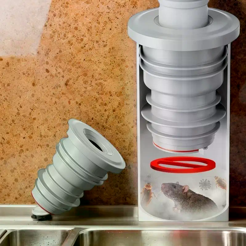 Bathroom Sewer Seal Ring Anti- - Drain Pipe Clip recensie en prijs