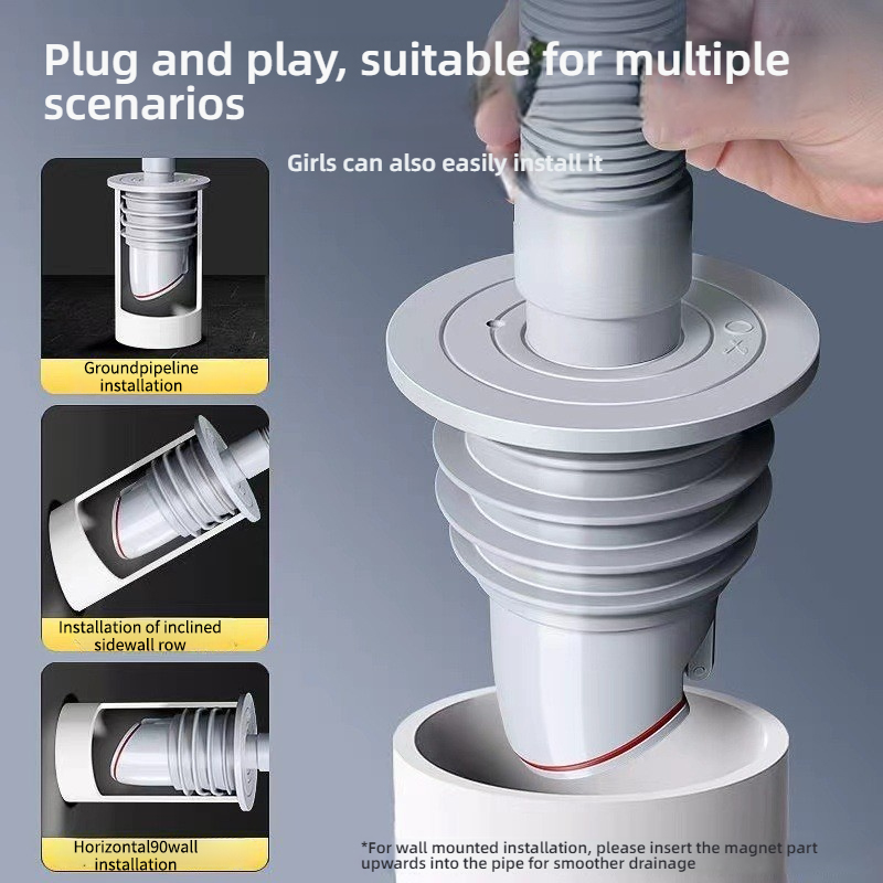 Silicone Bathroom Sewer Seal R - Drain Pipe Clip recensie en prijs