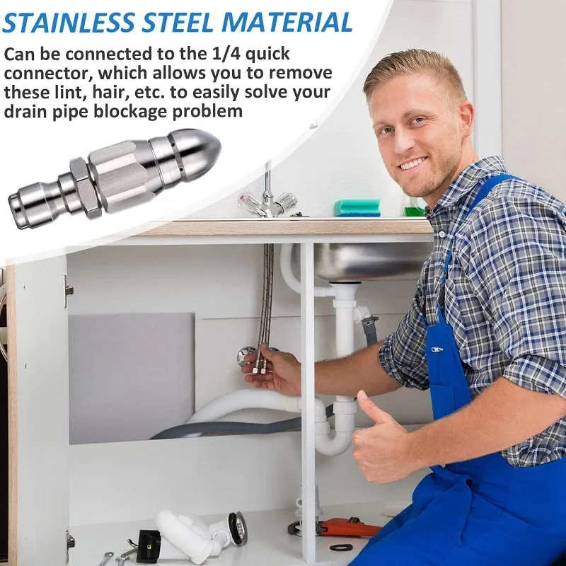 Water Jet High Pressure Spraye - Drain Pipe Clip recensie en prijs
