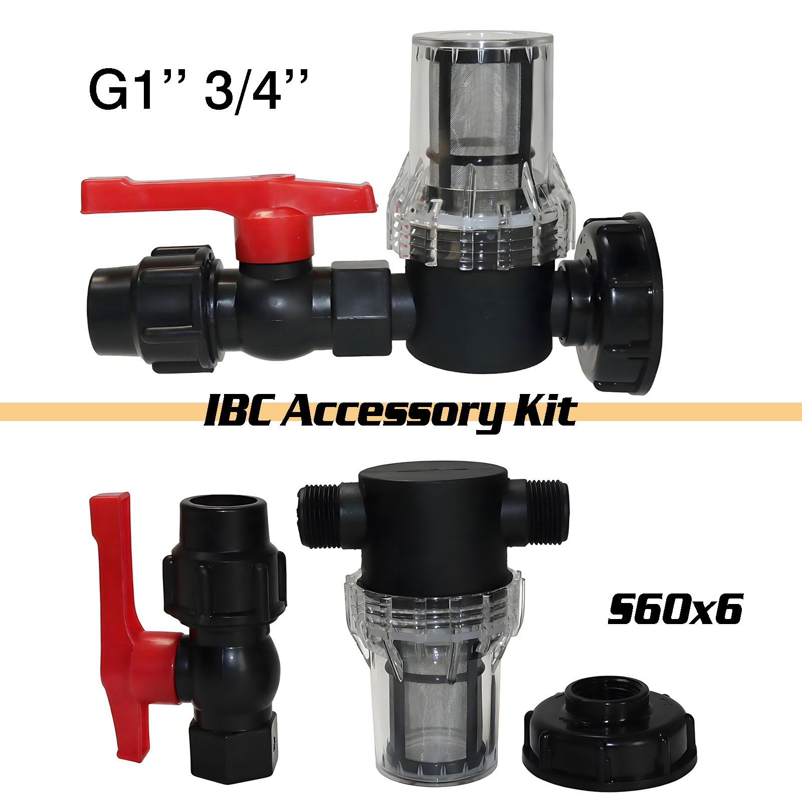 3Pcs Kit IBC water tank filter - Float Ball Valve recensie en prijs