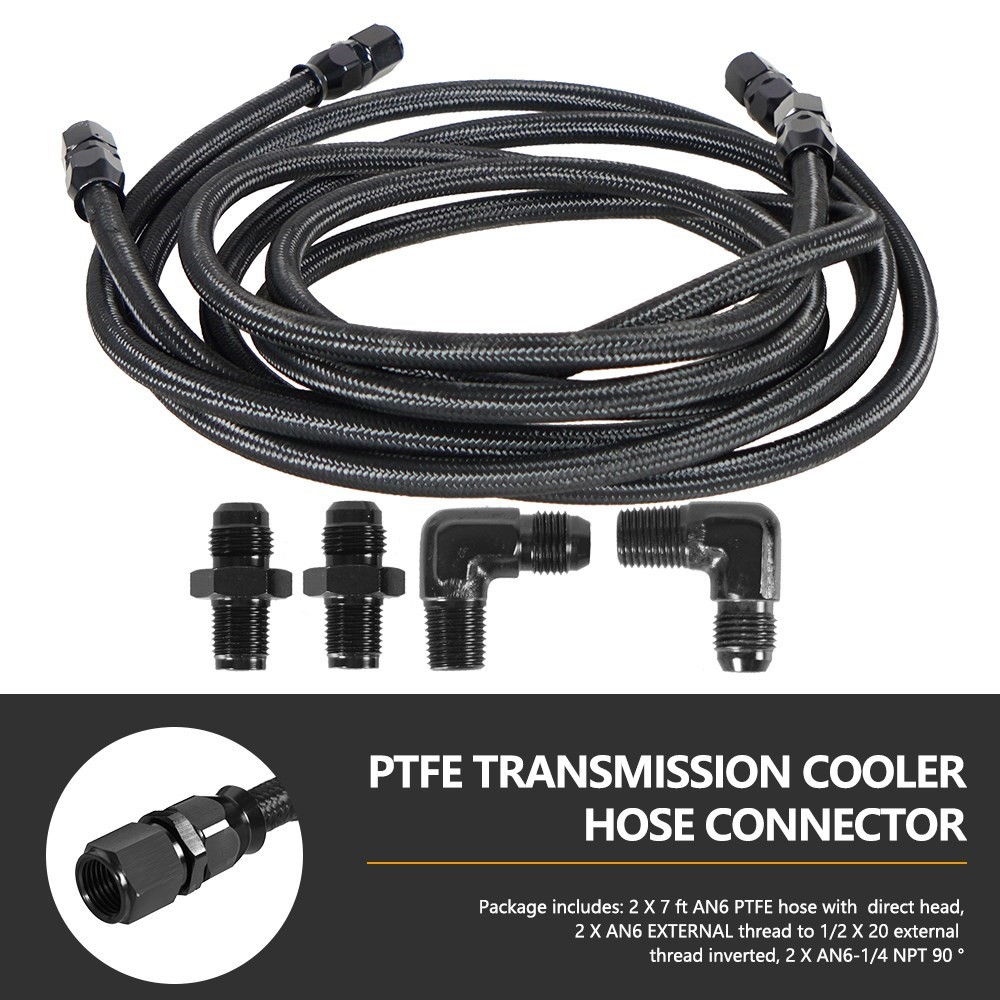 2 X 7Ft AN6 Flexible PTFE Tran - Flexible Hose Braided recensie en prijs