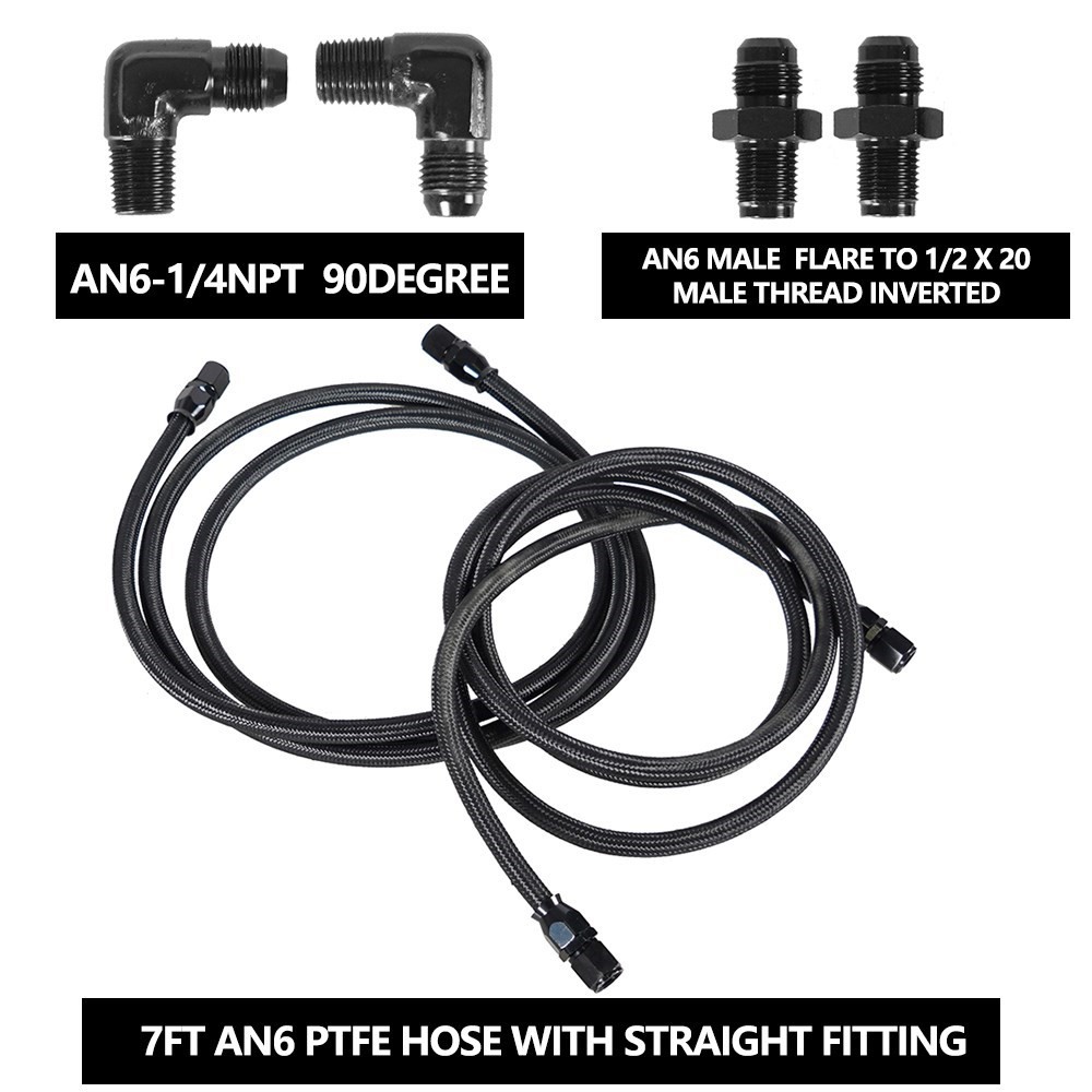 2 X 7Ft AN6 Flexible PTFE Tran - Flexible Hose Braided recensie en prijs