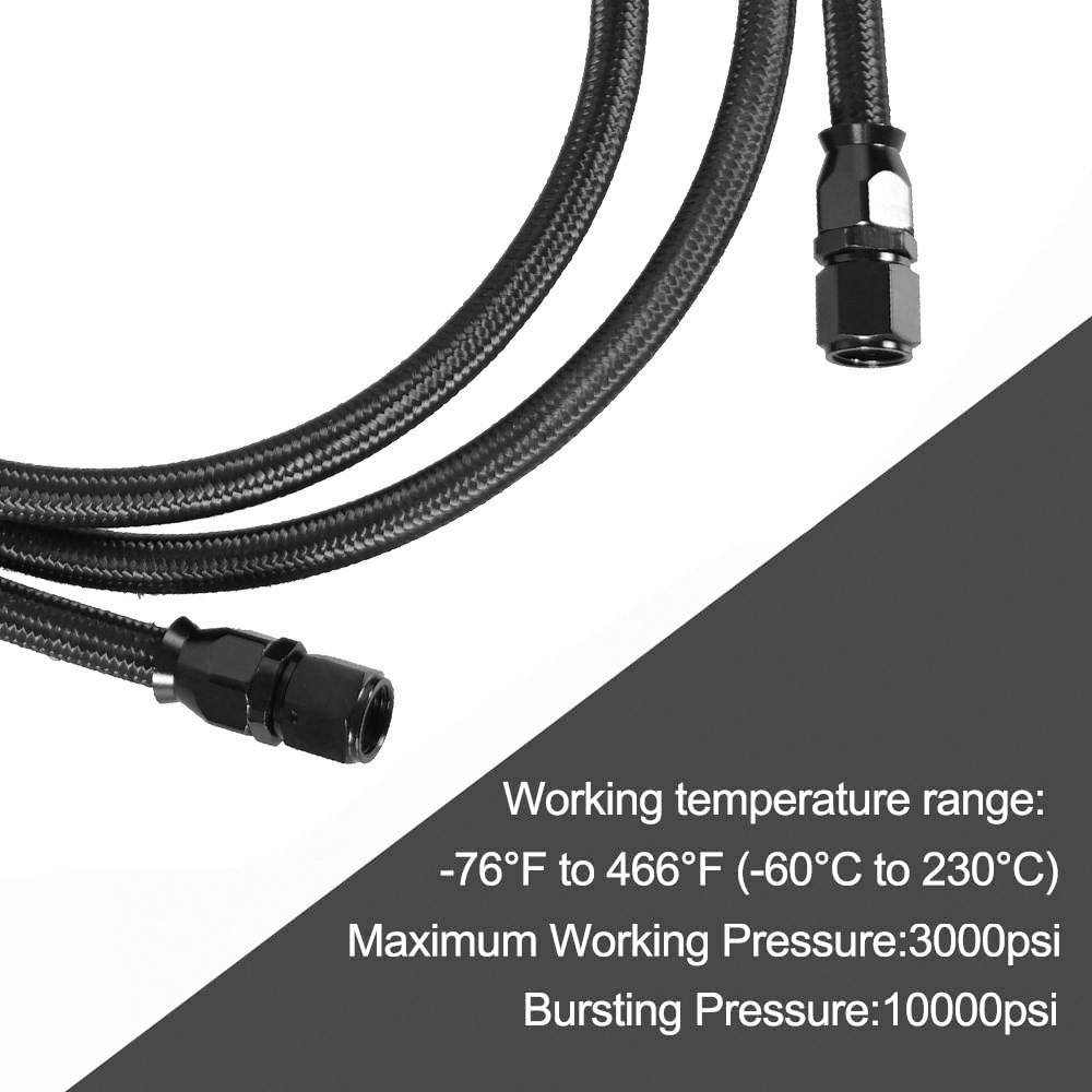 2 X 7Ft AN6 Flexible PTFE Tran - Flexible Hose Braided recensie en prijs