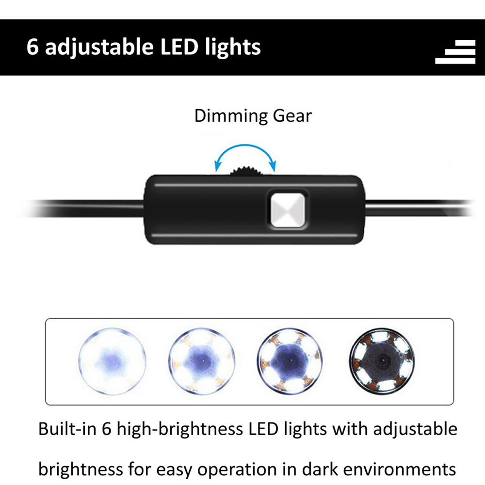 6 LED Light 7mm 1M  Endoscope  - Drain Snake Flexible recensie en prijs