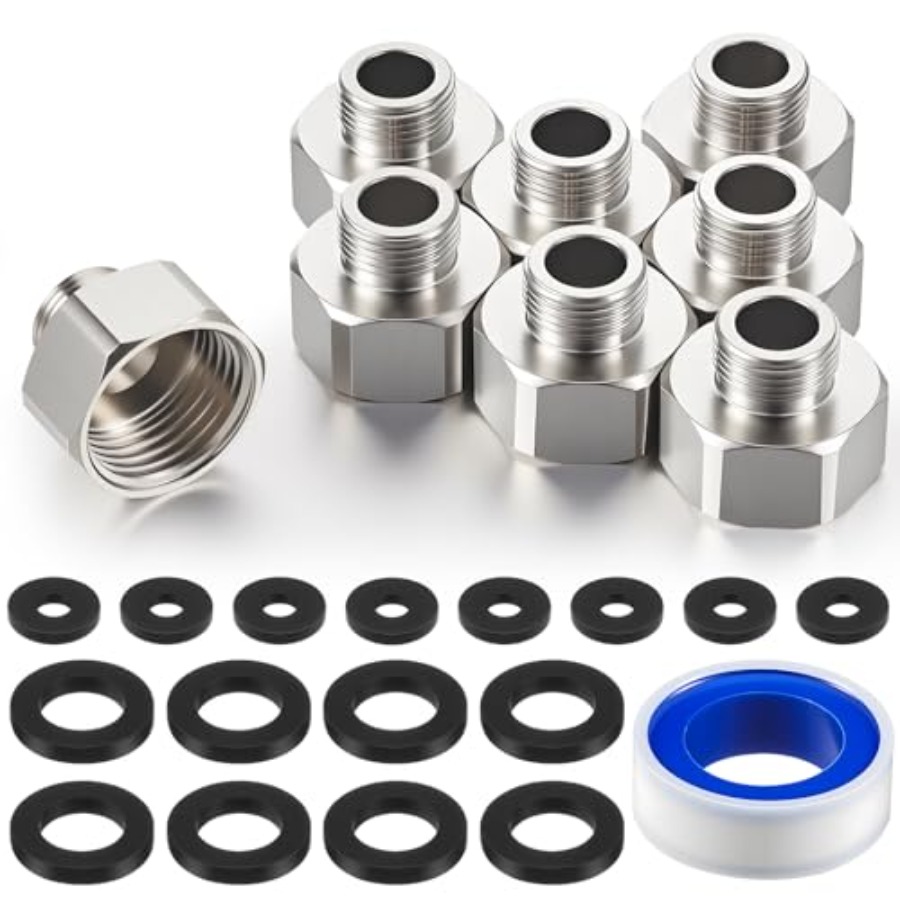 8 Pcs Brass Water Line Adapter - Compression Fitting Brass recensie en prijs
