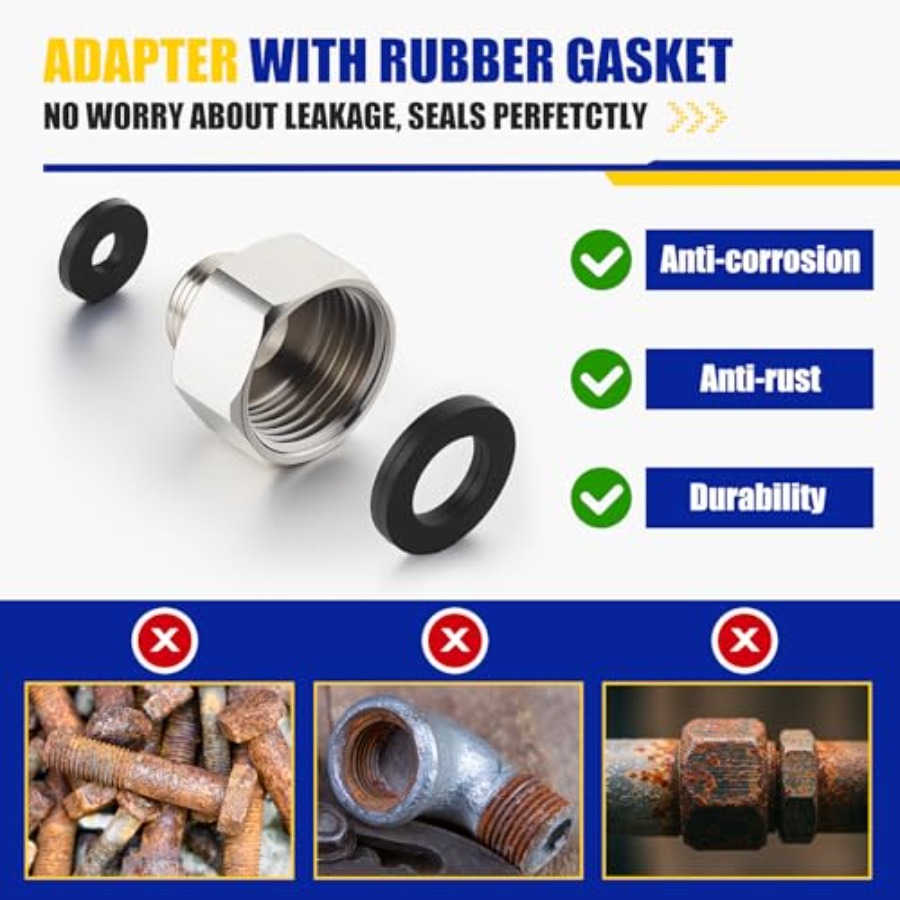 8 Pcs Brass Water Line Adapter - Compression Fitting Brass recensie en prijs