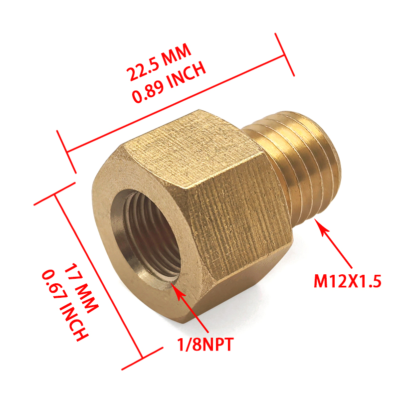 High Pressure Brass Adapter M1 - Compression Fitting Brass recensie en prijs