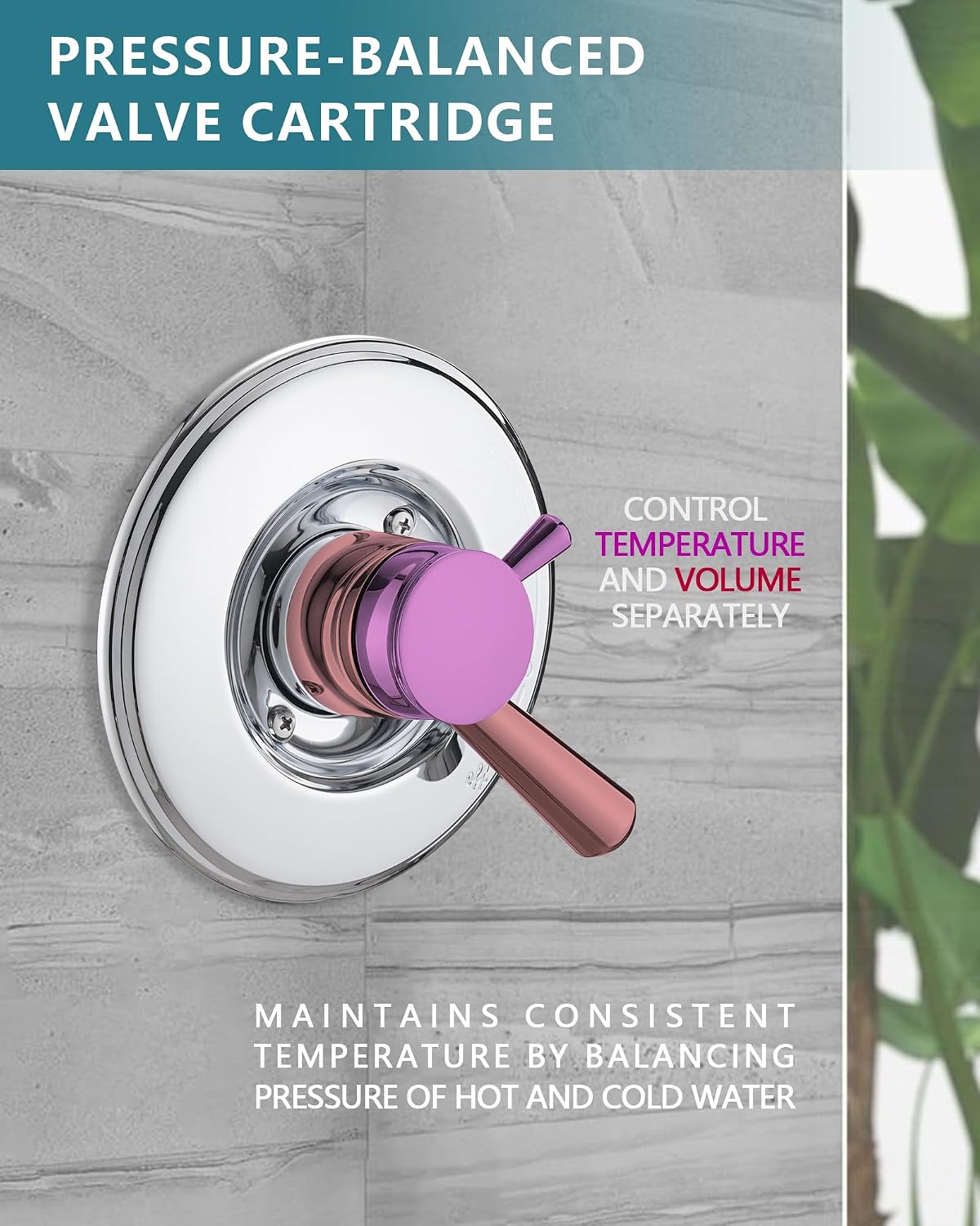 Chrome Shower Trim Kit Compati - Shower Valve Cartridge recensie en prijs