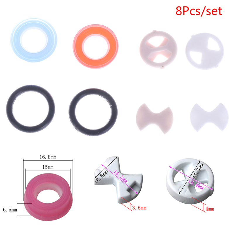 8Pcs Ceramic Disc Washer Set 1 - Silicone Tap Washer recensie en prijs