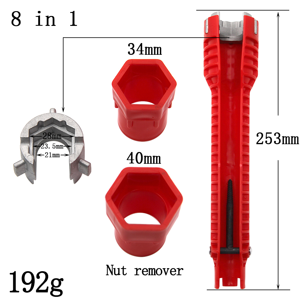 Three head red Sink wrench 8-i - Pipe Freeze Spray recensie en prijs