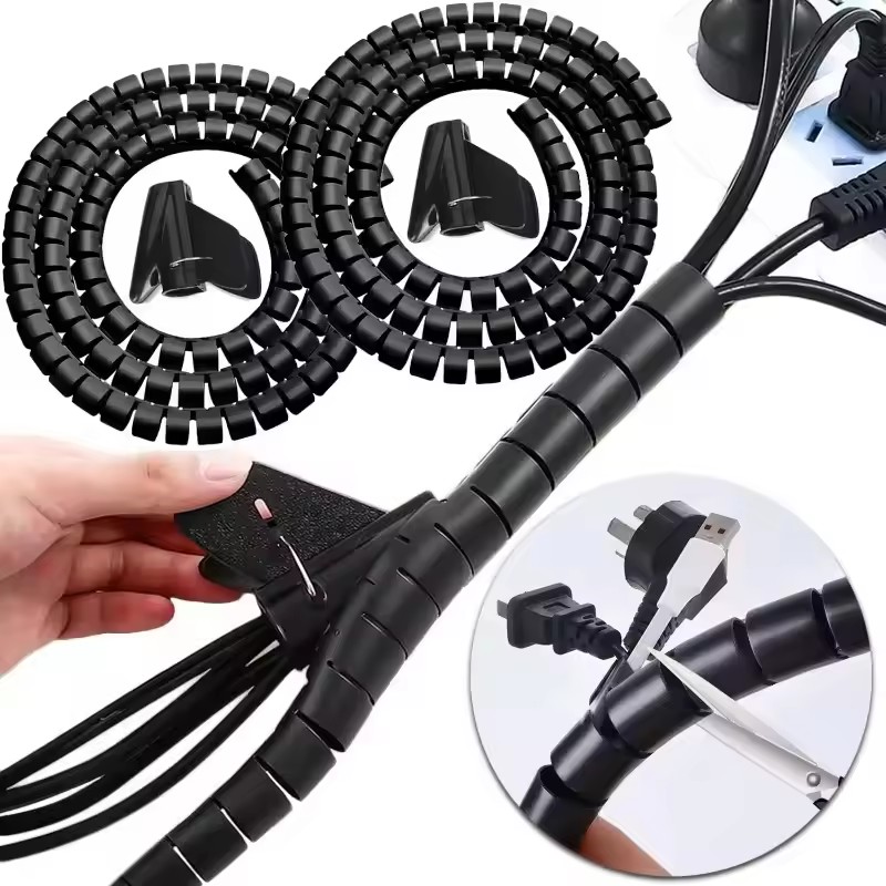 2M Flexible Spiral Cable Organ - Plastic Pipe Clip recensie en prijs