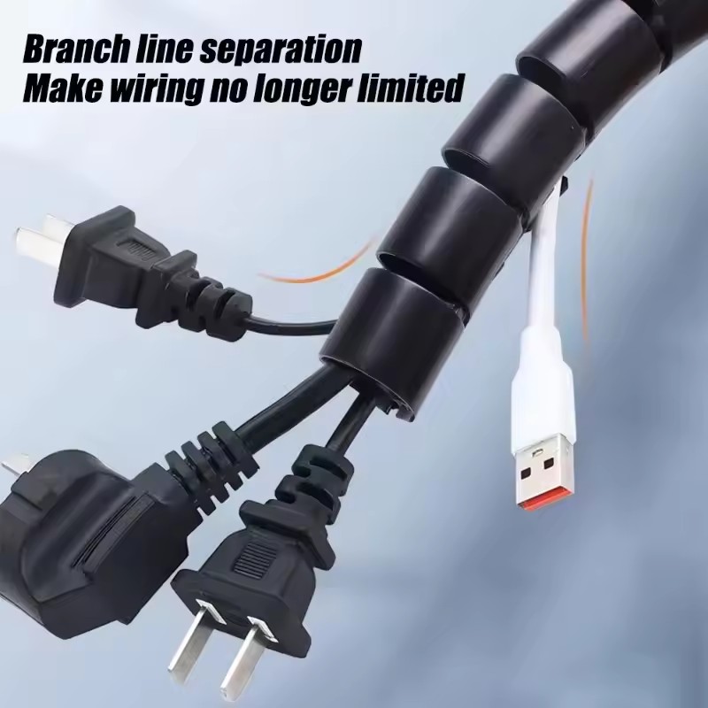 2M Flexible Spiral Cable Organ - Plastic Pipe Clip recensie en prijs