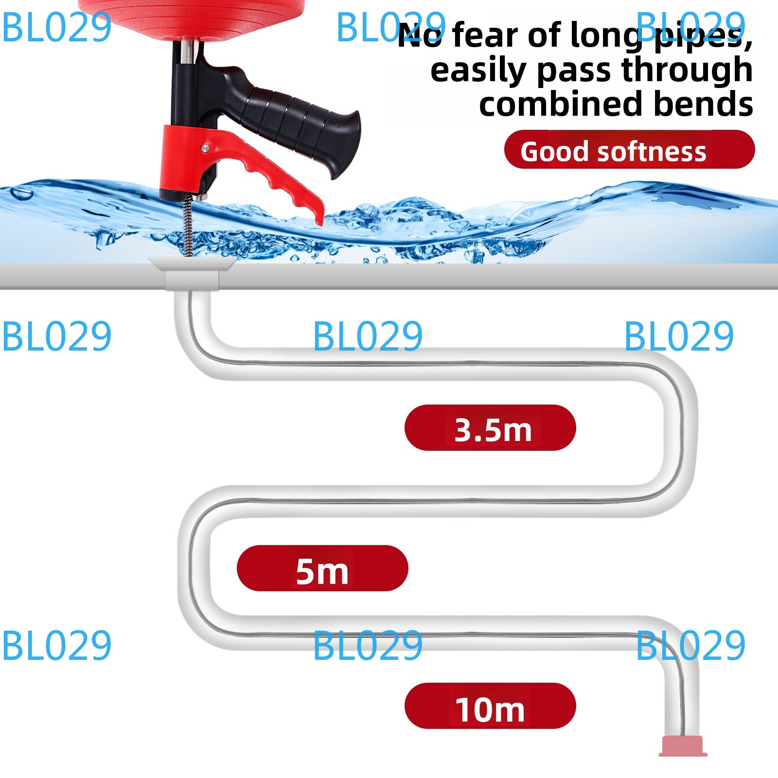 Professional Drain Snake Auger - Drain Snake Flexible recensie en prijs