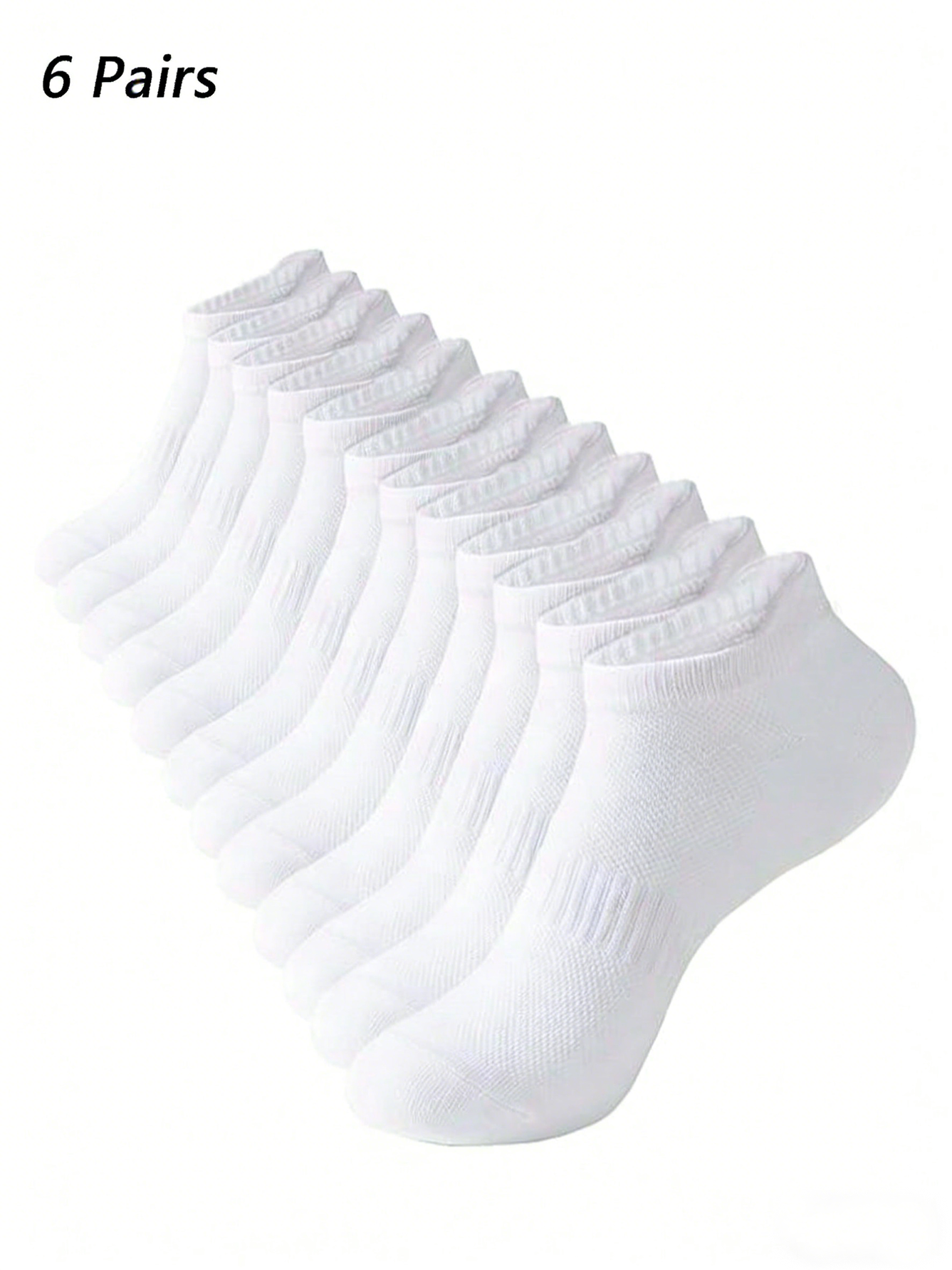 6 Pairs Women Men White Ankle  - Pipe Bending Spring recensie en prijs
