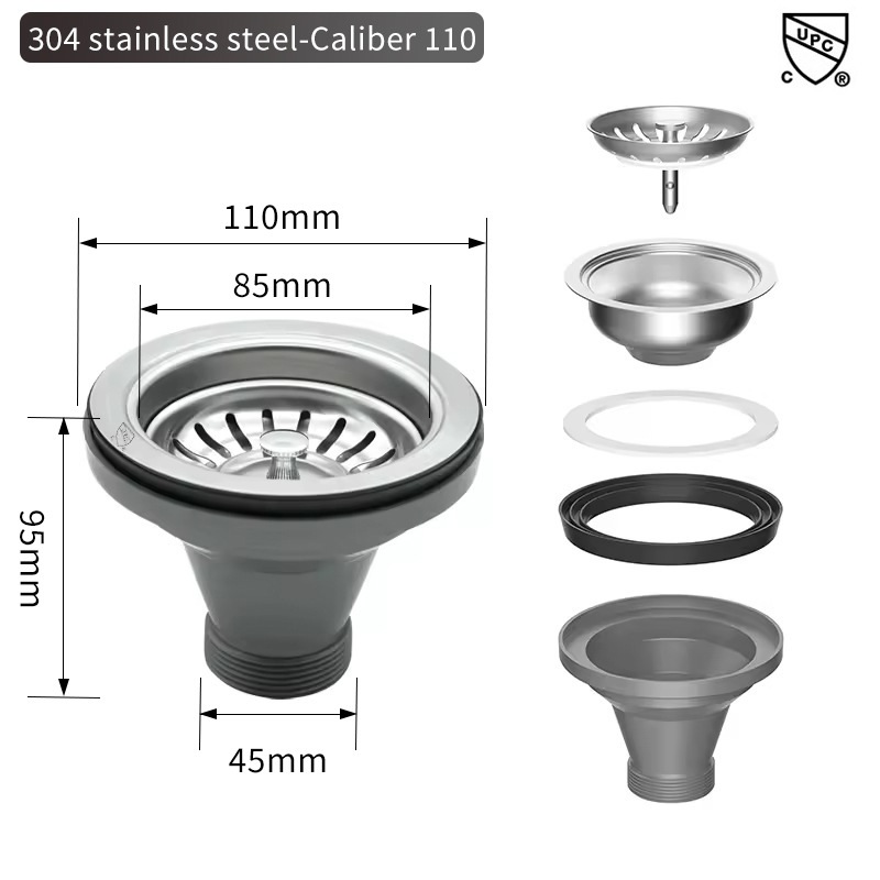 Sink Filter American Cup Kitch - Overflow Pipe Clip recensie en prijs