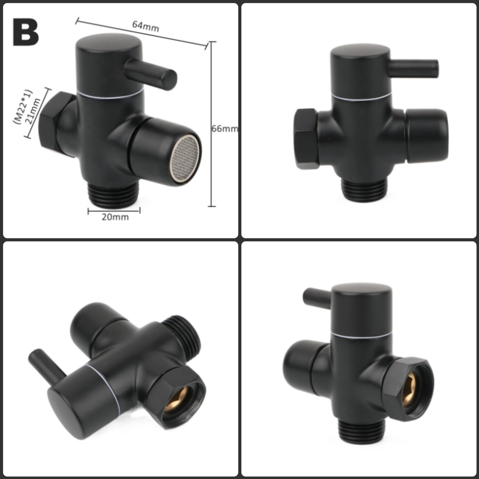 Black Brass Shower Arm Adapter - Shower Valve Cartridge recensie en prijs