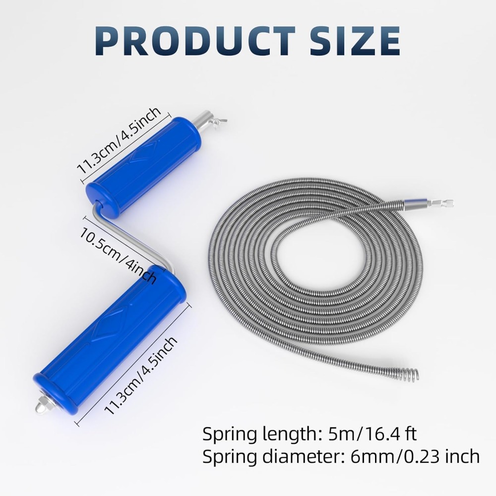 Drain Snake 16.4ft x 6mm Auto  - Drain Snake Flexible recensie en prijs